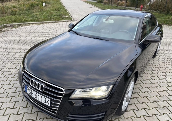 Audi A7 cena 62500 przebieg: 255000, rok produkcji 2012 z Śrem małe 781